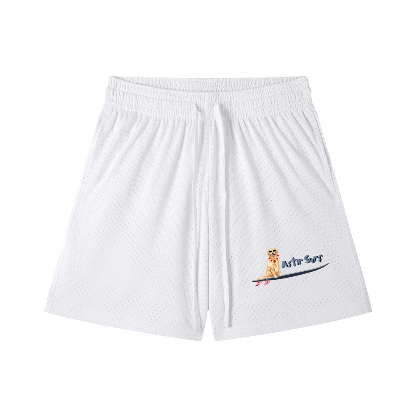 Mesh Drawstring Shorts