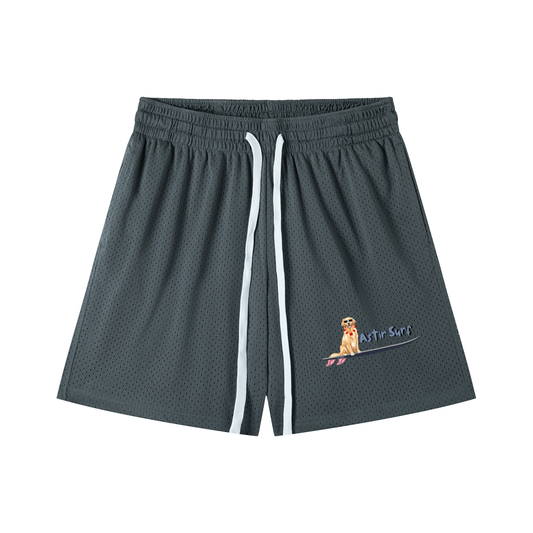 Mesh Drawstring Shorts